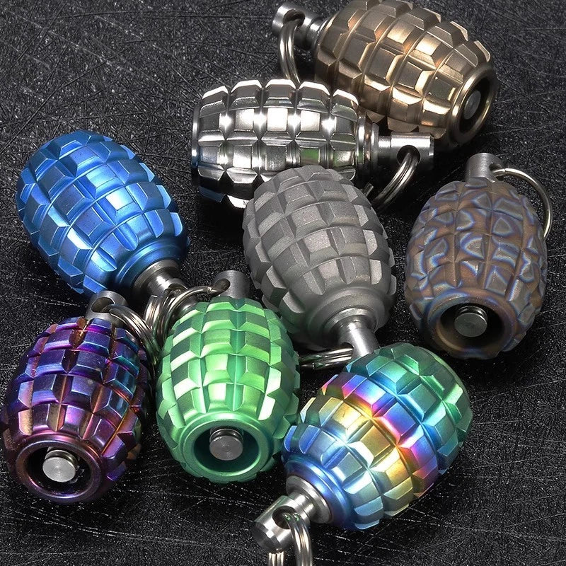 Titanium Begleri Knife Lanyard Beads Keychain Decoration DIY EDC Tool Pendant 07FC0E-D4 - KOEEK