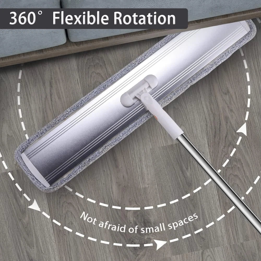 Microfiber Mop 32 inch Flat Mop Commercial Mop Large Wide Mop 07FC0E-D4 - KOEEK
