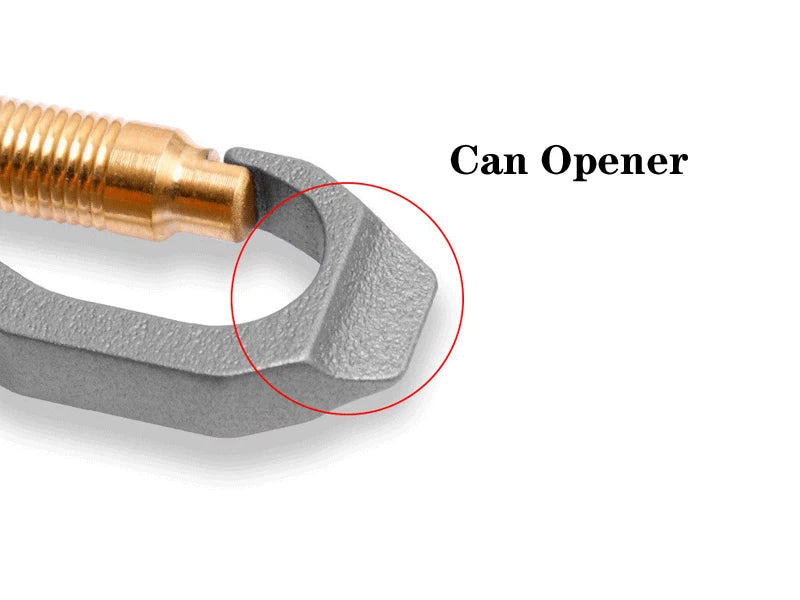 EDC Titanium Keychain Waterproof Storage Pill Case Bottle Opener Outdoor EDC Box 07FC0E-D4 - KOEEK