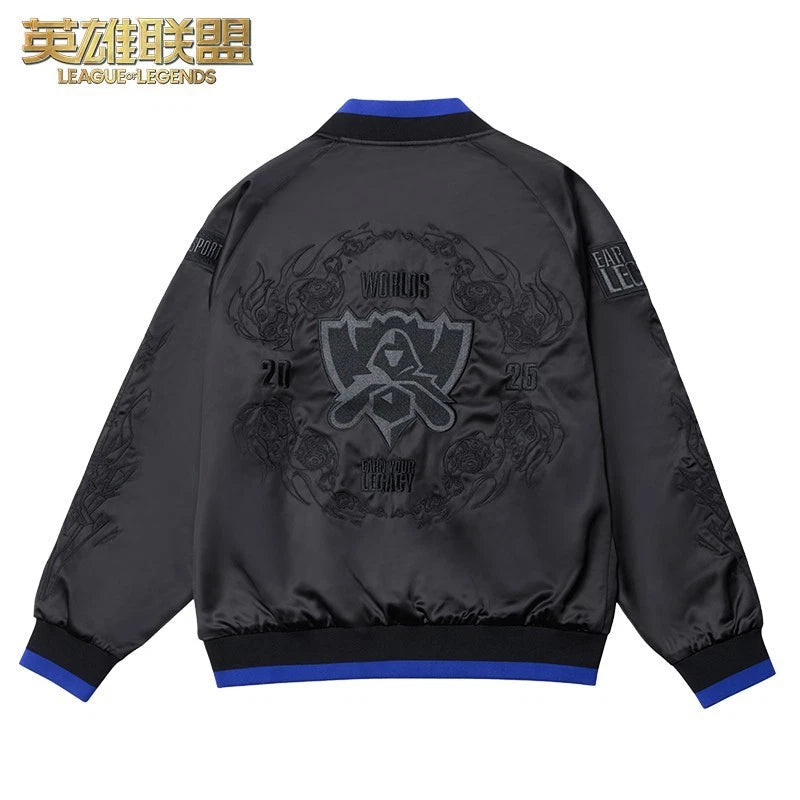 2025 League of Legends S15 Reversible Jacket Casual Men's Zipper Baseball Coat LEAGUE_OF_LEGENDS - KOEEK