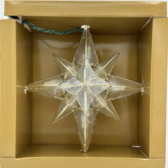 GE 16 LED Lights Star Tree Topper Capiz Style Bethlehem Star Christmas GE - KOEEK