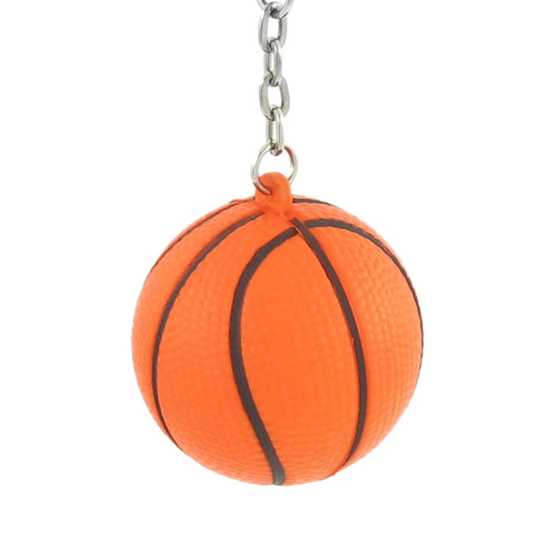 Orange Black Basketball Shape Sport Ball Link Key Chain Ring Keychain 07FC0E-D4 - KOEEK