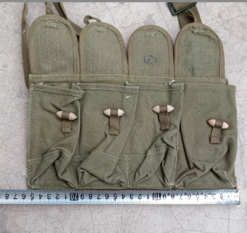 Surplus Vietnam War Chinese Army Military Type 79 Canvas Shoulder Pouch Rare 1pc 07FC0E-D4 - KOEEK