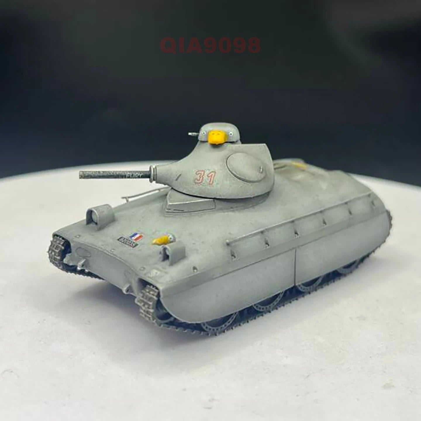 1:72 Scale French AMX40 Cavalry Tank 3 Replaceable Turrets Gray Resin Model 07FC0E-D4 - KOEEK