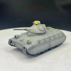 1:72 Scale French AMX40 Cavalry Tank 3 Replaceable Turrets Gray Resin Model 07FC0E-D4 - KOEEK