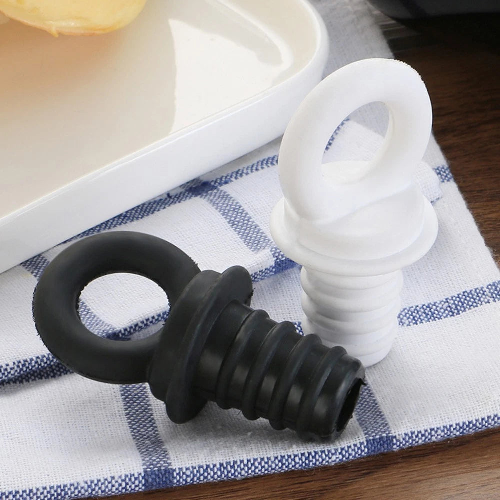 5 Pcs Silicone Bottle for Glass Bottles Wine Sealer 07FC0E-D4 - KOEEK