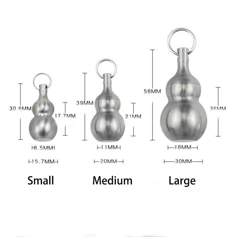 Solid TC4 Titanium Alloy Outdoor EDC Multi Tools Waterproof Medicine Pill Box 07FC0E-D4 - KOEEK