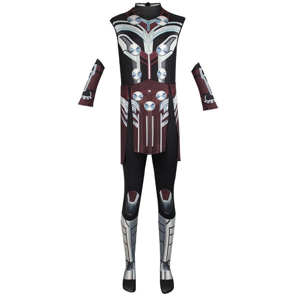 Thor：Love and Thunder Adult Tight Fitting Male Female Cosplay Costume Jumpsuit 07FC0E-D4 - KOEEK