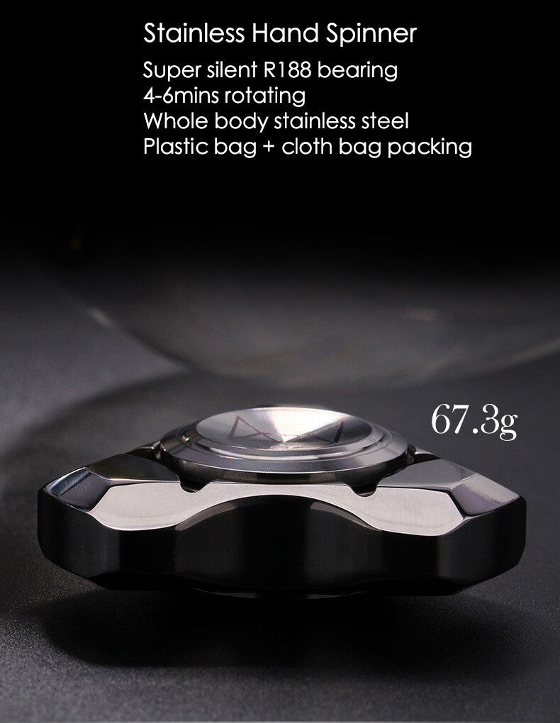 Fidget Hand Spinner Edc Toy Silent Bearing Metal Finger Gyro Relieve Stress Gift 07FC0E-D4 - KOEEK