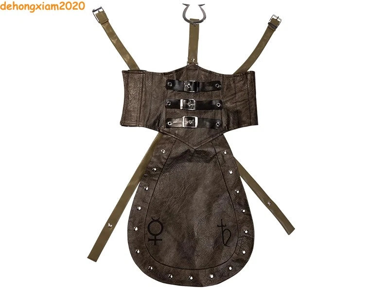 Alice: Madness Returns Black Alice Steamdress Game Cosplay Halloween Costume Set 07FC0E-D4 - KOEEK