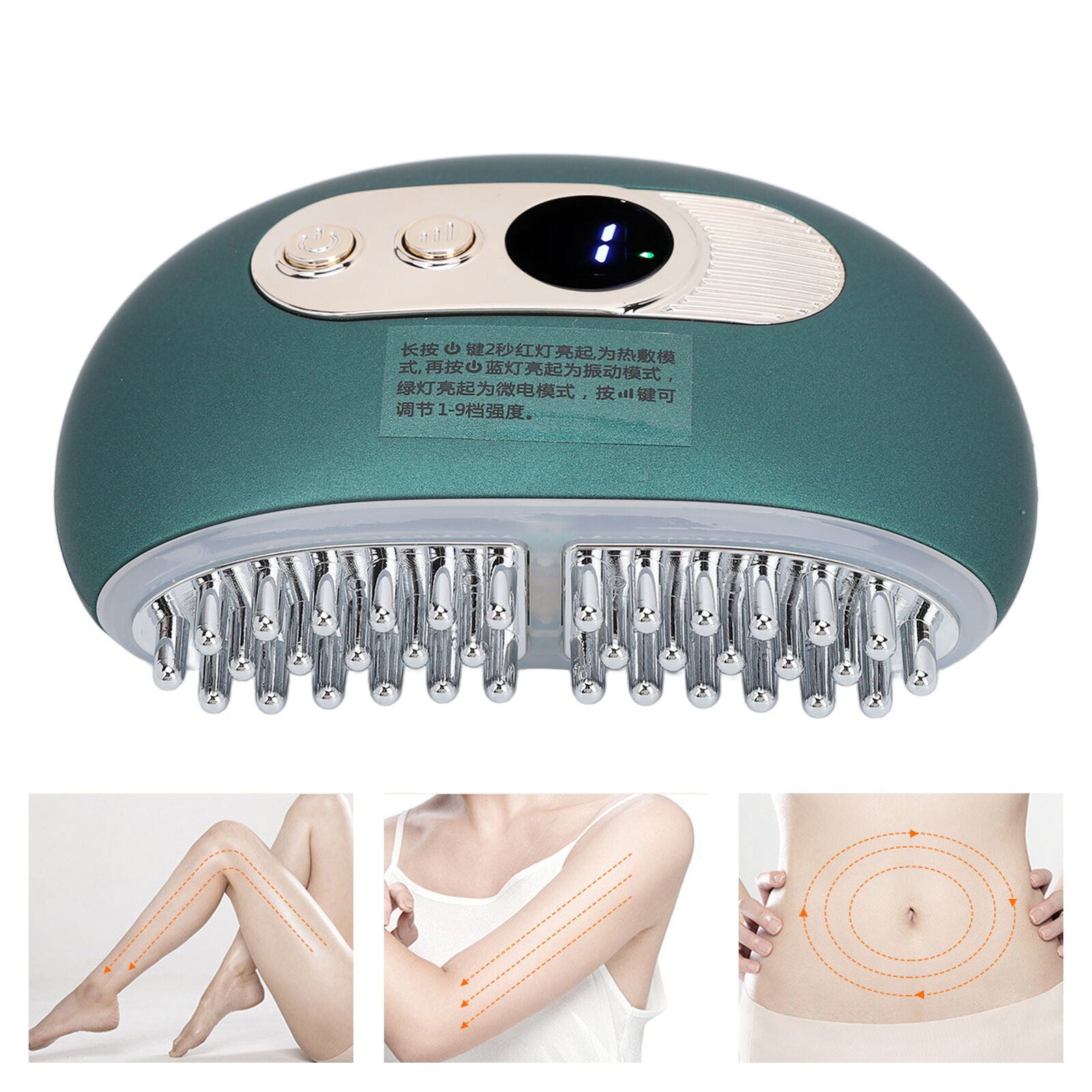 new Back Massager TENS Pulse Massage Brush Relief Technology Scraping Instrument HGF koeek - KOEEK