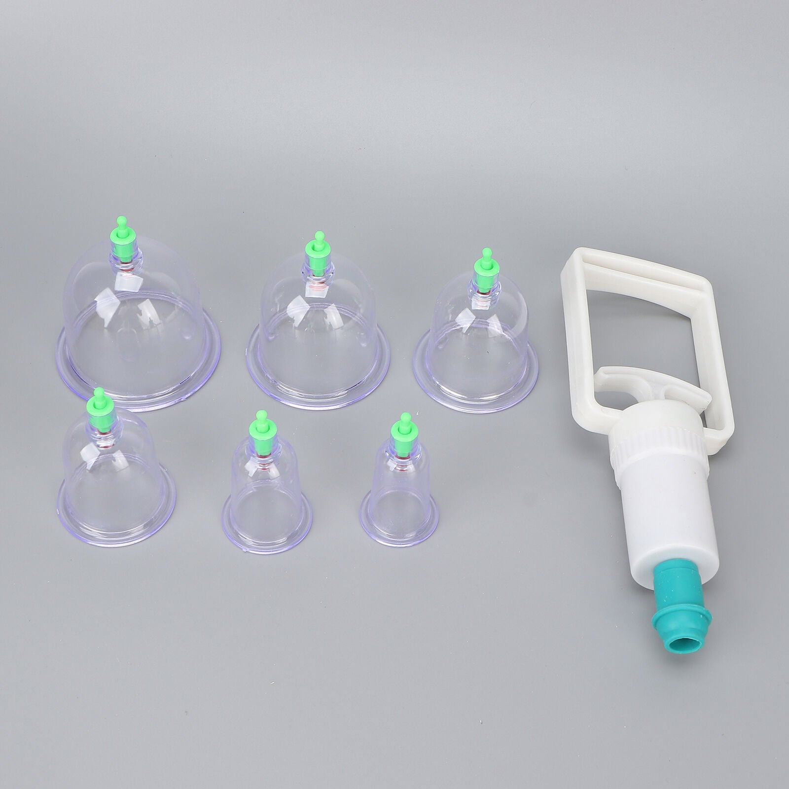 new 6pcs Chinese Cupping Cup Set Acupuncture Suction Massage Cupping Cans Kit HGF koeek - KOEEK