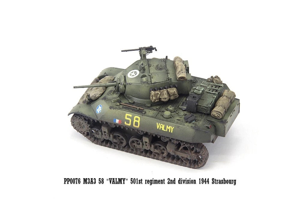 S-Model 1/72 French M3A3 "VALMY" 501st Regiment 2nd division 1944 Finished Model S-MODEL - KOEEK