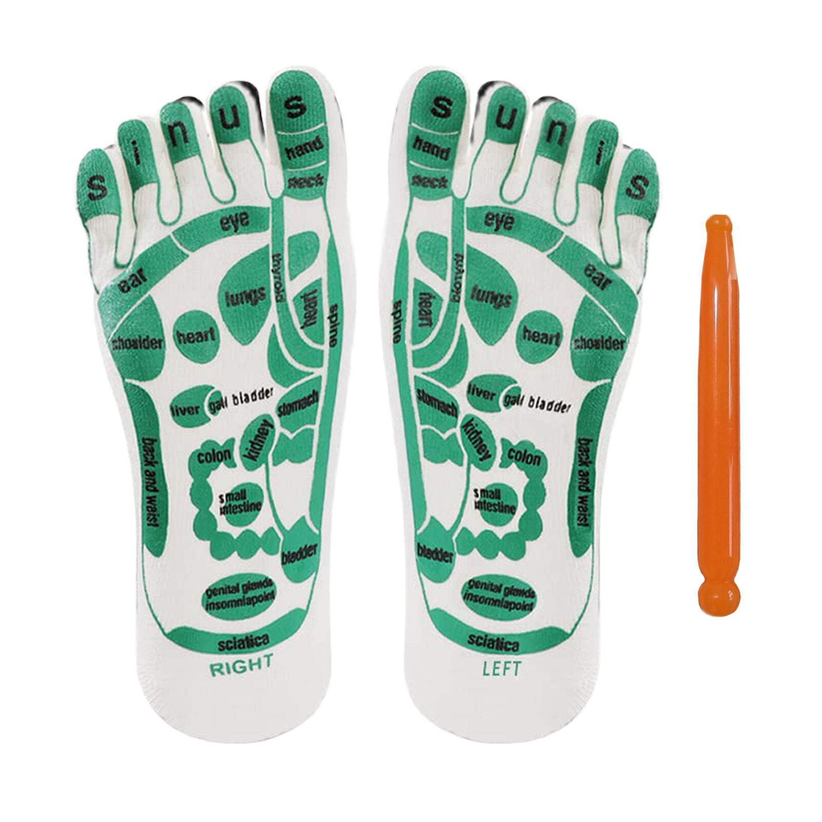 new Acupressure Reflexology Socks for Feet Massage Reflection Area Schematic Socks koeek - KOEEK