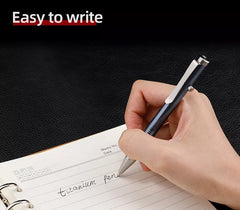 Titanium Bolt Action Pen Writing Office Ballpoint Pen Outdoor EDC Signature Pen 07FC0E-D4 - KOEEK