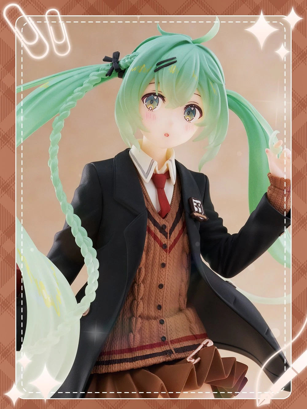 Taito Hatsune Miku Fashion School Uniform Ver. 18cm PVC Anime Figure Collectible 07FC0E-D4 - KOEEK