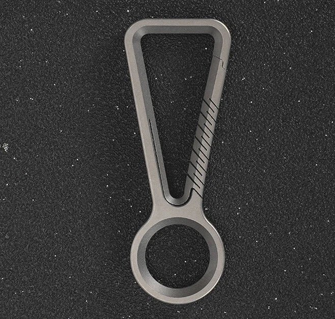 TC4 Titanium Alloy Keychain Car Key Chain Quality Portable Carabiner EDC Tool 07FC0E-D4 - KOEEK