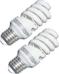 new 13 Watt CFL Light Bulb (60 Watt) Soft White 2 Count (Pack of 1), 07FC0E-D4 - KOEEK