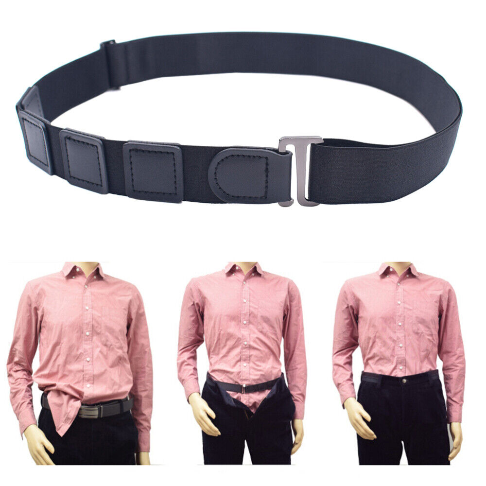 new 1pc mens shirt stays Unisex Men Shirt Stays Shirt Lock Belt Non- koeek - KOEEK