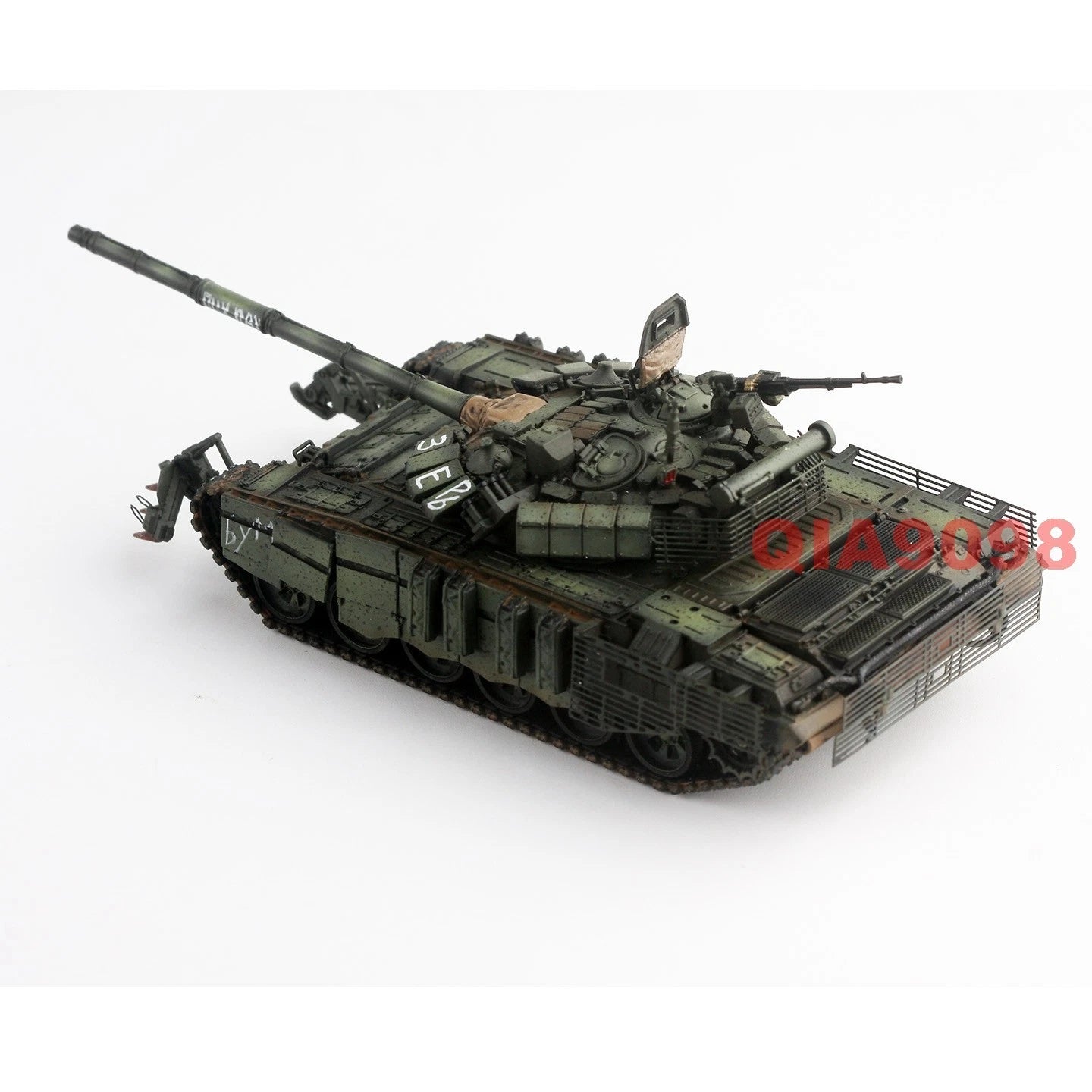 1/72 Scale Russian Army T-72B3M Main Battle Tank Green Metal + Resin Model 07FC0E-D4 - KOEEK