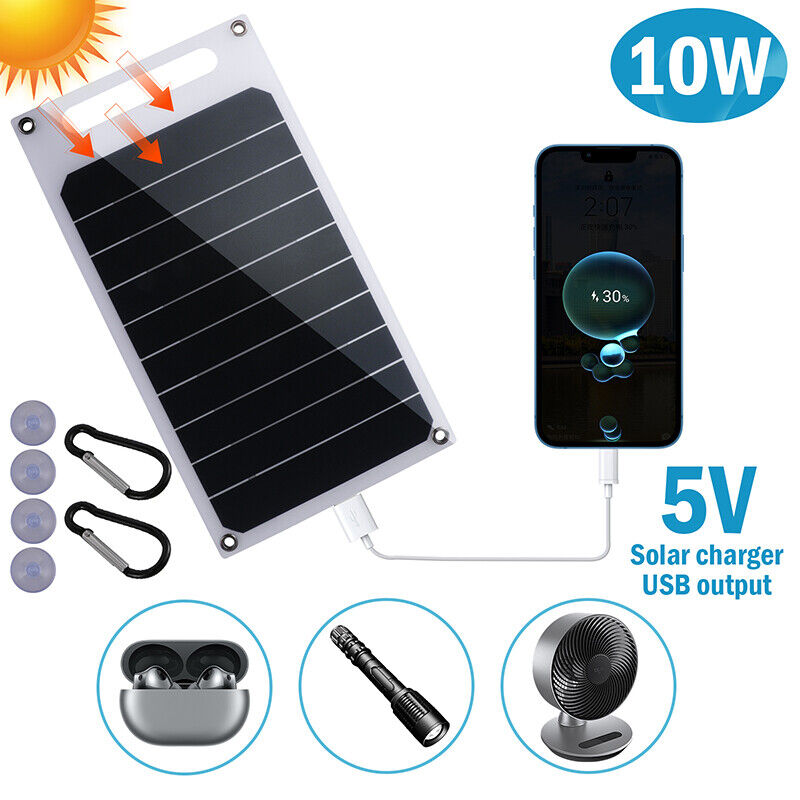 ny Solar Panel Portable PV Power Bank Outdoor Camping Vandring USB Telefonlader