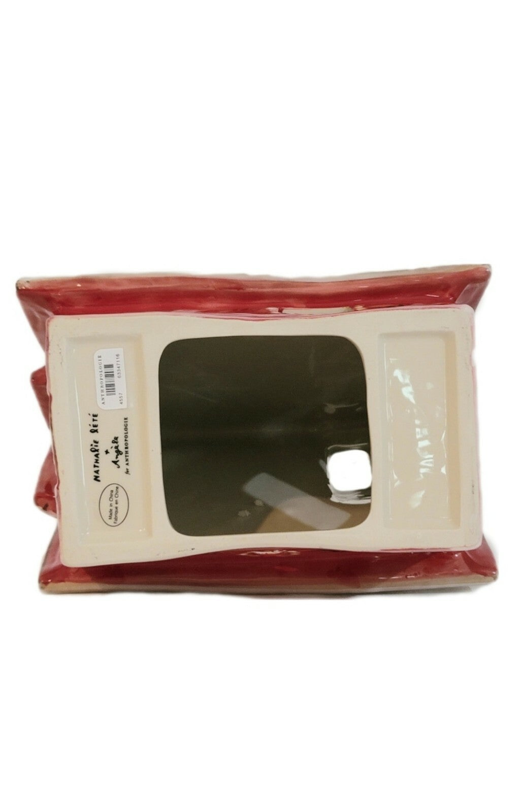 Anthropologie Nathalie Lete Holiday Village House Red Ceramic Tea Light Cottage ANTHROPOLOGIE - KOEEK