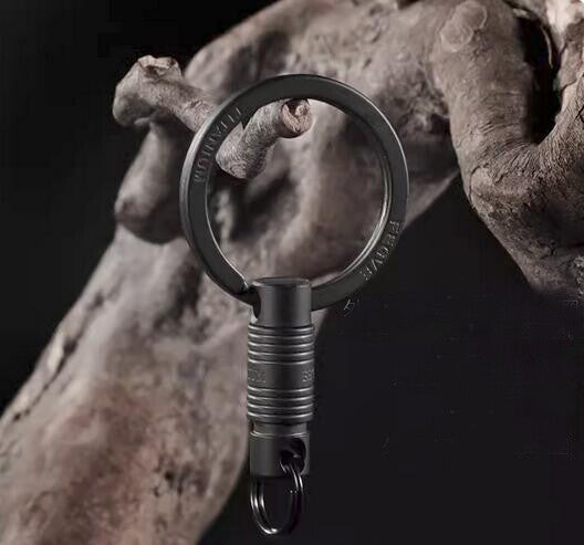 EDC Small Titanium Alloy Detachable Keychain  Hanging Connector  Keyring 07FC0E-D4 - KOEEK