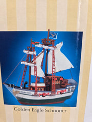 2005 Lemax Village Golden Eagle Schooner Boat Ship 54378CV Lighted Table Accent LEMAX - KOEEK