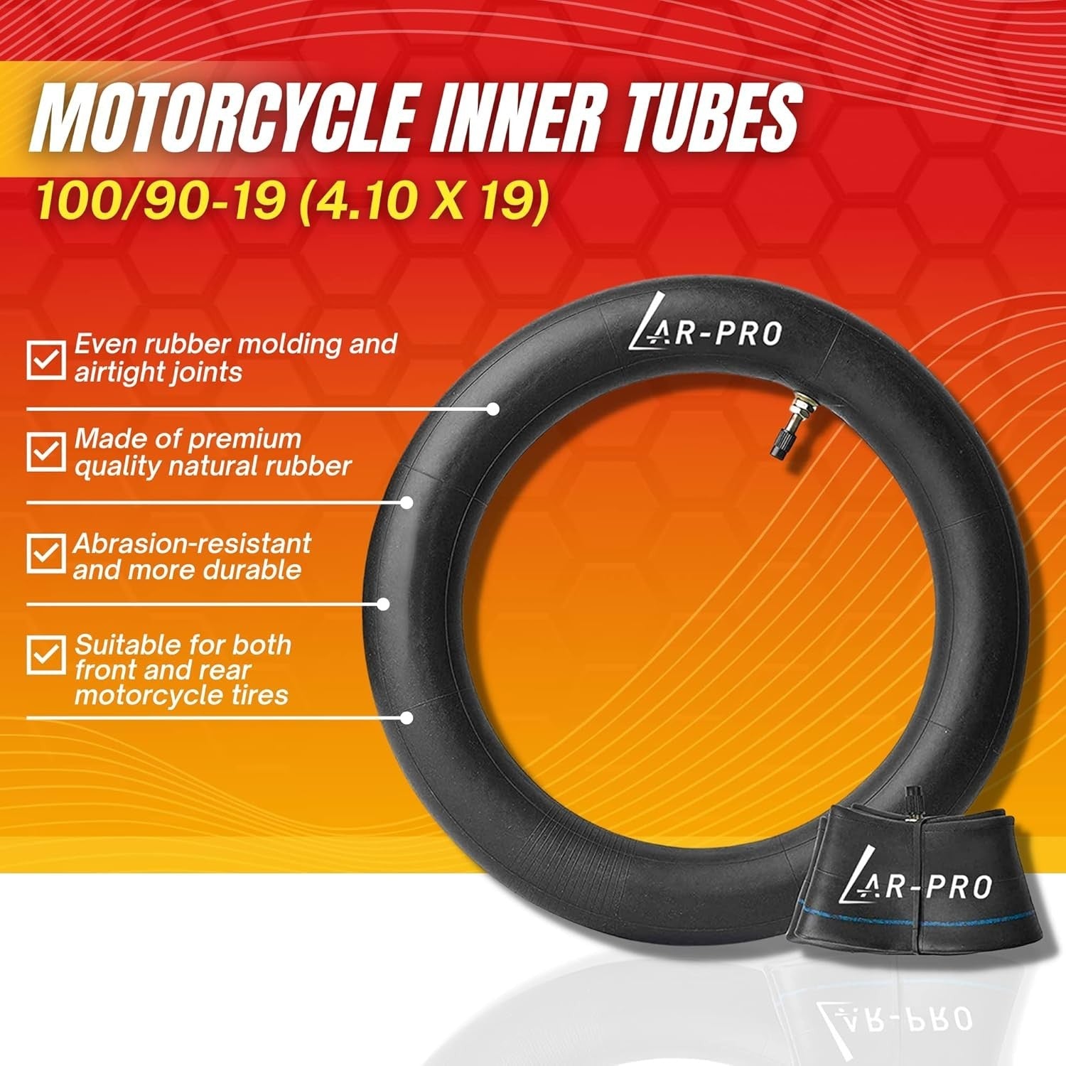 new (2-Pack) 100/90-19 (4.10 x 19) Motorcycle Inner Tubes - x 07FC0E-D4 - KOEEK