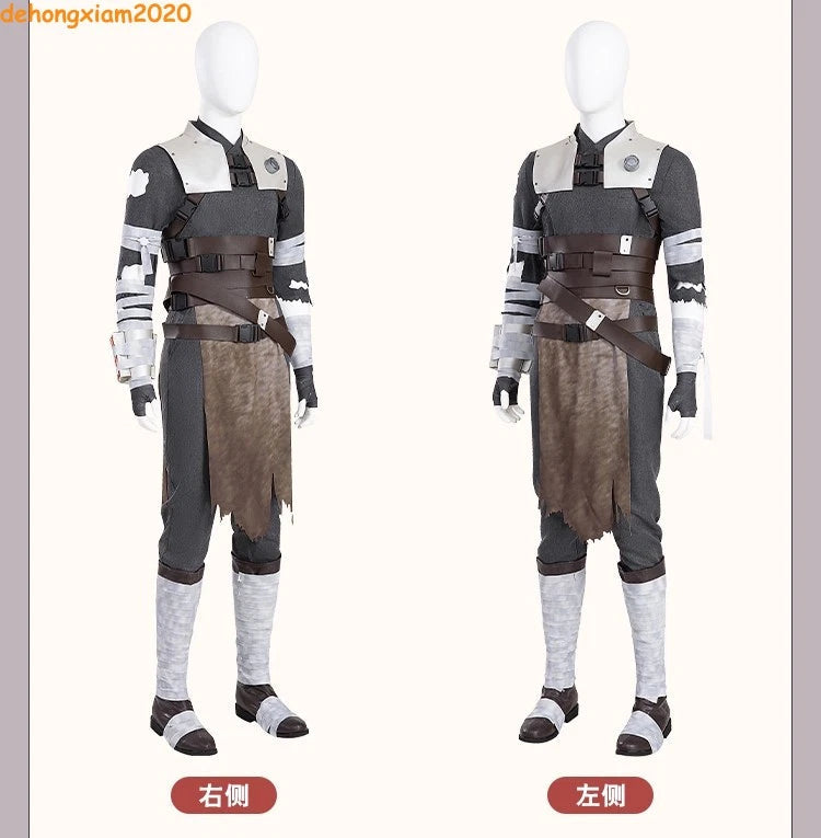 Star Wars Starkiller Men's Cosplay Costume Outfits Clothing Halloween Full Set 07FC0E-D4 - KOEEK