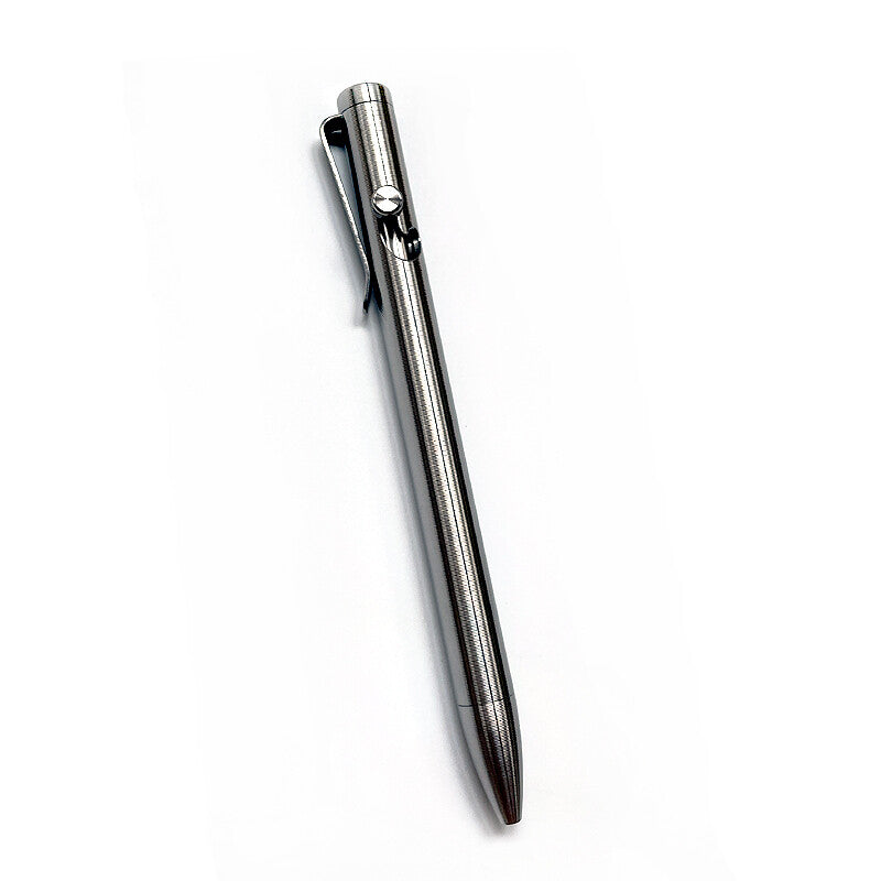 Titanium Alloy Bolt Action Pen Rollerball Pen Ballpoint Gel Pen G2 Refills EDC 07FC0E-D4 - KOEEK