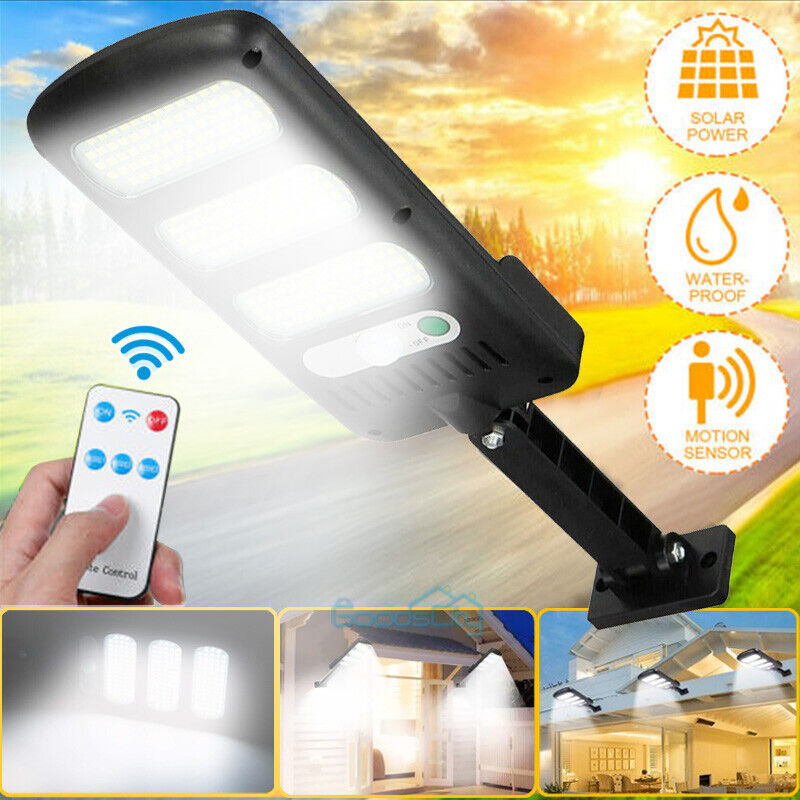 ny 990000LM Lampara Solar Luces De Calle LED Con Sensor 3 Modos Para Patio Jardin