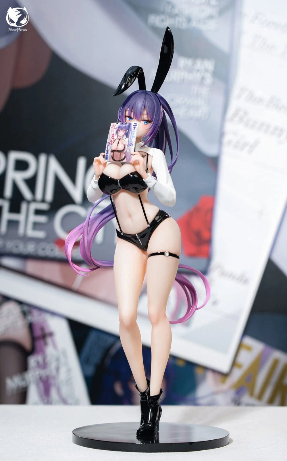 Official BearPanda illustration By Biya Yuna Bunny 1/4 PVC Figure Model Doll Toy 07FC0E-D4 - KOEEK