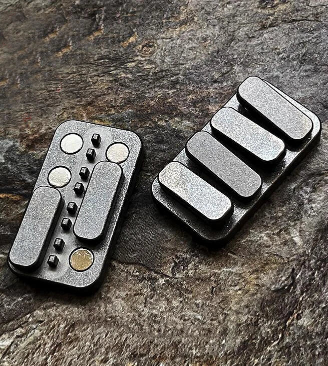 Titanium Alloy Fidget Slider Haptic Clicker Desk Toy for Stress Relief EDC Gift 07FC0E-D4 - KOEEK