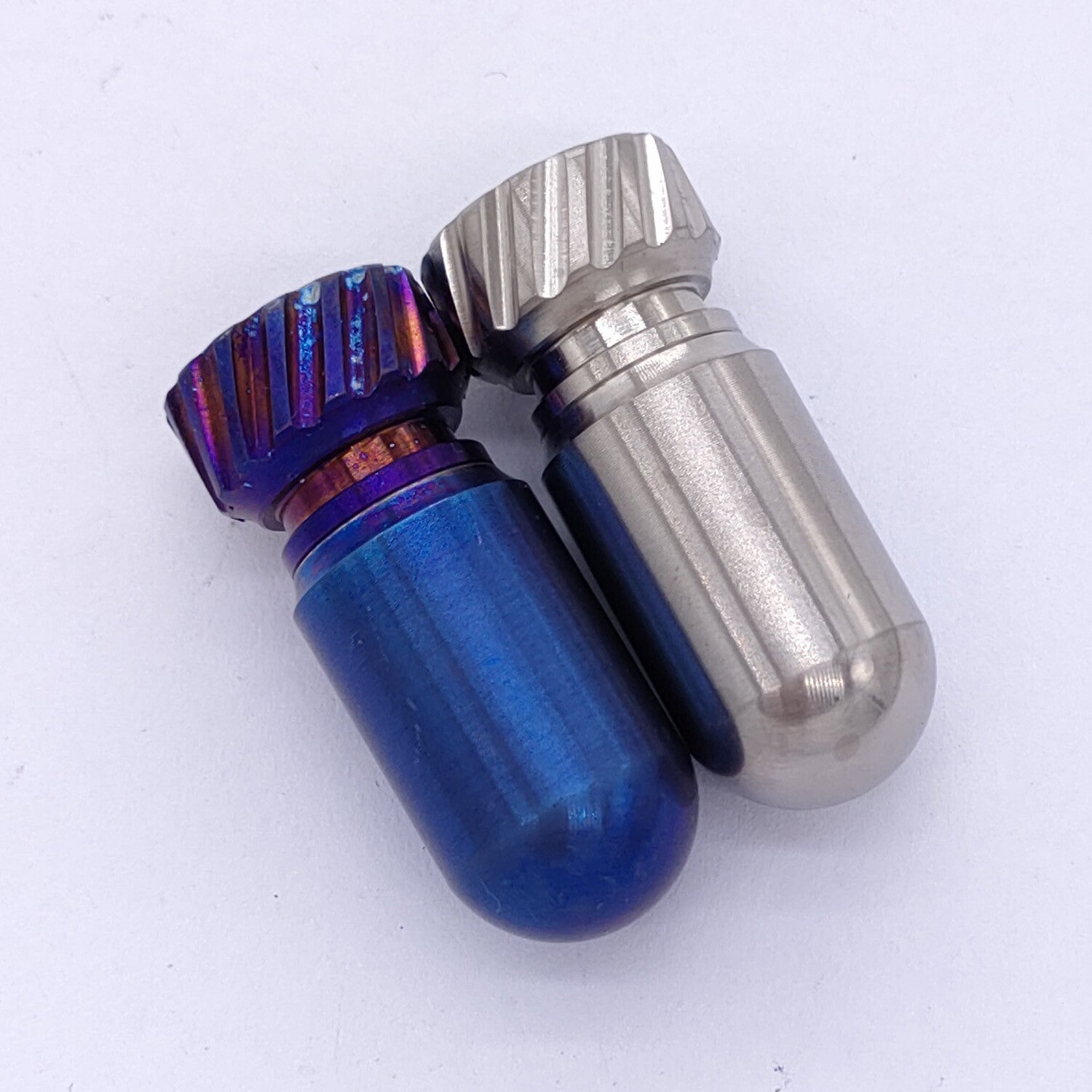 Titanium Waterproof Emergency Capsule Box Pill Case Keychain Pendant Bottle EDC 07FC0E-D4 - KOEEK