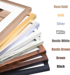 6x8 Photo Frame Gold Set, Wooden Photo Frame with Liner (4x6 Size) 07FC0E-D4 - KOEEK