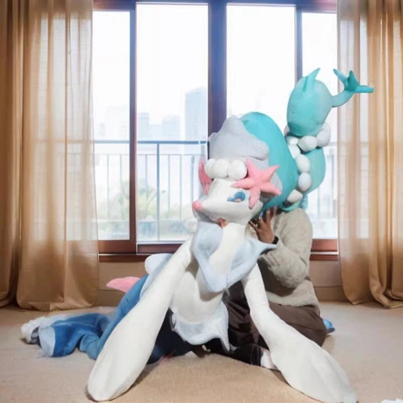 Huge 180cm Animal Primarina Long Body Throw Pillow Plush Doll Stuffed Toy Gift 07FC0E-D4 - KOEEK