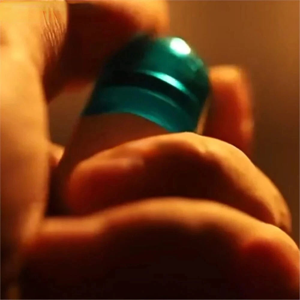 GAO STUDIO EDC Luminous Blue Mechanical Capsule Toys Hand Spinner Fidget Toys 07FC0E-D4 - KOEEK