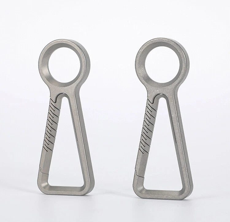 TC4 Titanium Alloy Keychain Car Key Chain Quality Portable Carabiner EDC Tool 07FC0E-D4 - KOEEK
