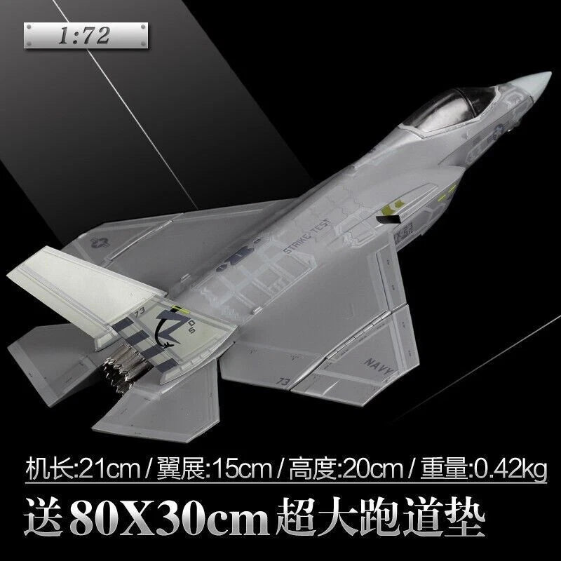 1:72 Military F35A Fighter Model Alloy Simulation Shipboard Aircraft Pendant 07FC0E-D4 - KOEEK
