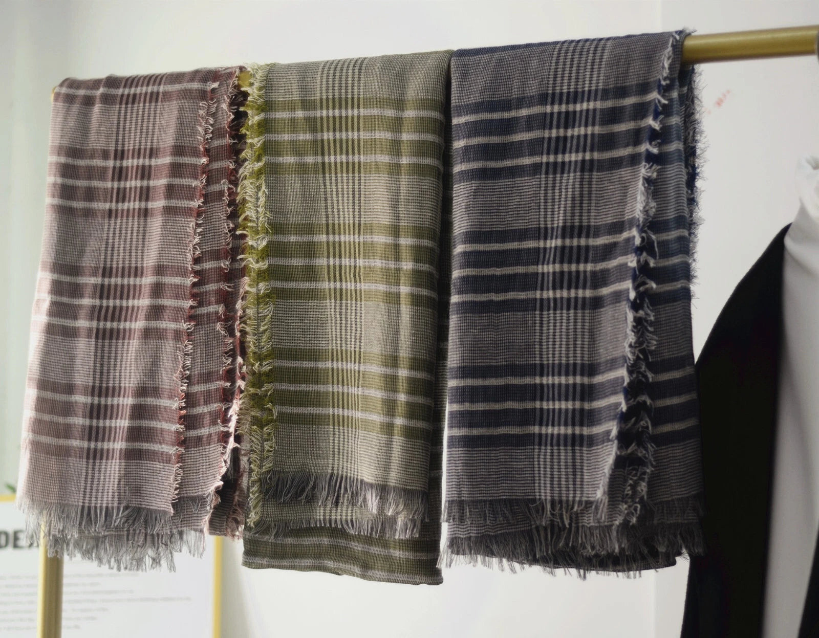 Mens Scotland Plaid Soft Cotton Scarf Casual Fashion Neckerchief Shawl Bandana 07FC0E-D4 - KOEEK