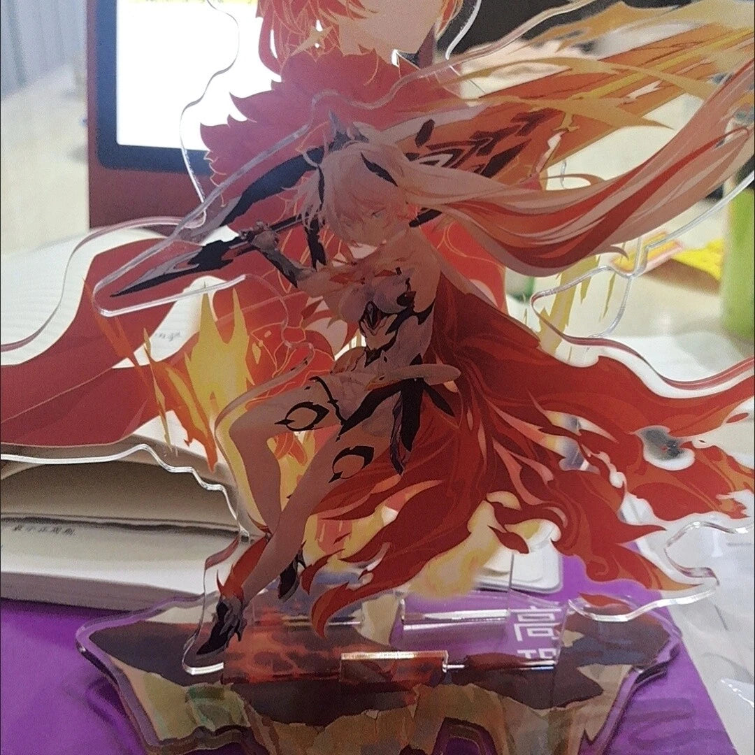 Anime Honkai Impact 3 Kiana Large Acrylic Desktop Stand Figure Collection Decor 07FC0E-D4 - KOEEK