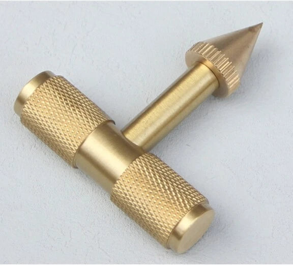 EDC Brass Cool Stick Toys Small T-Type Outdoor Pocket Tool Tactical Multi Tool 07FC0E-D4 - KOEEK