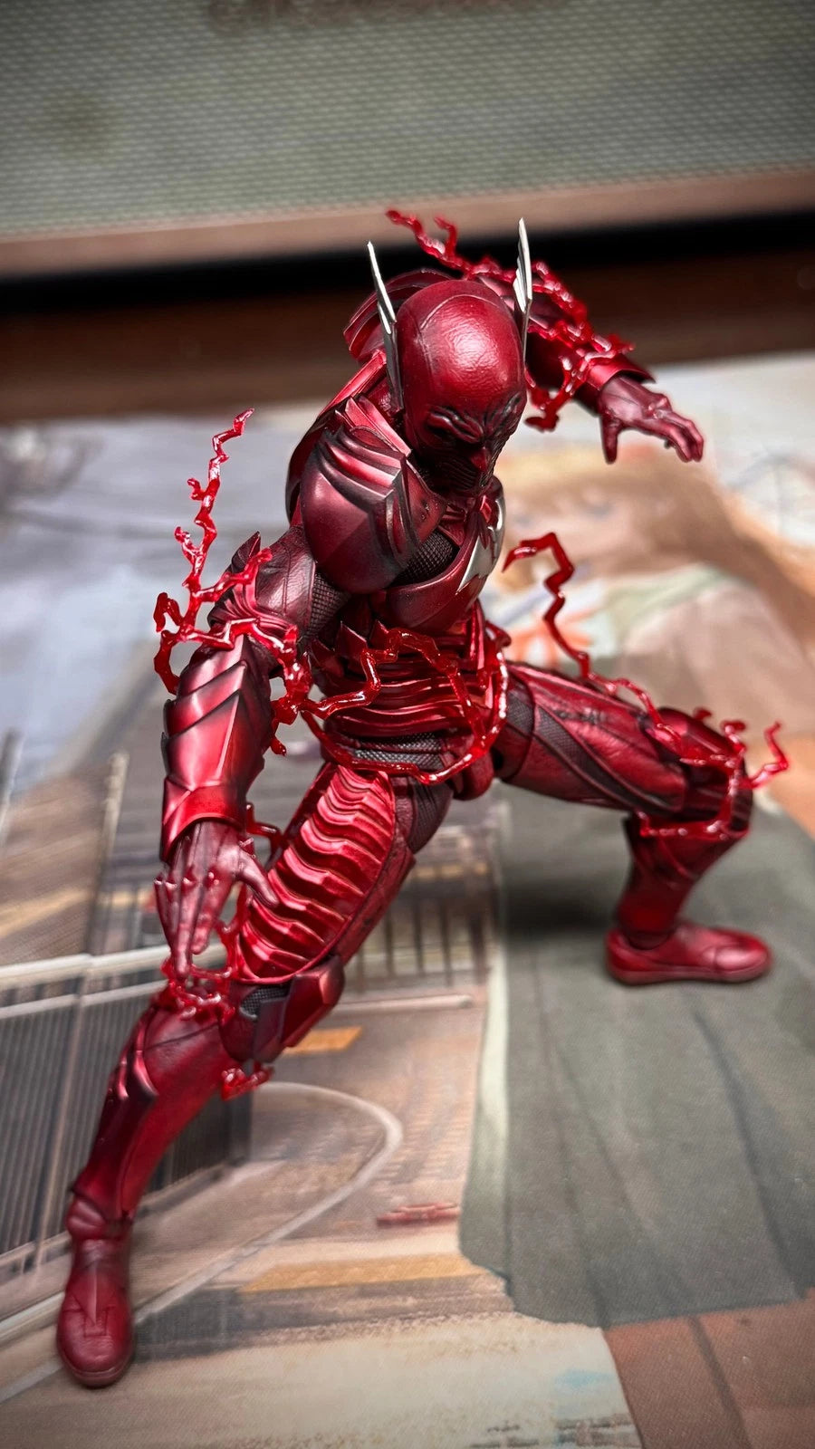 in Stock LPZZ Batman Red Death Dark Nights Metal 1/12 Action Figure 07FC0E-D4 - KOEEK