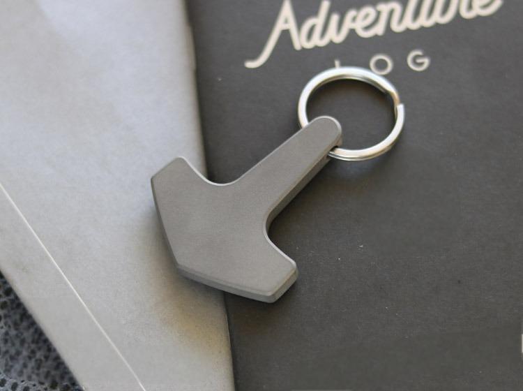 Titanium Keychain Necklace Pendant Knife Lanyard Bead EDC Charm Zipper Pull 07FC0E-D4 - KOEEK