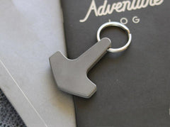 Titanium Keychain Necklace Pendant Knife Lanyard Bead EDC Charm Zipper Pull 07FC0E-D4 - KOEEK