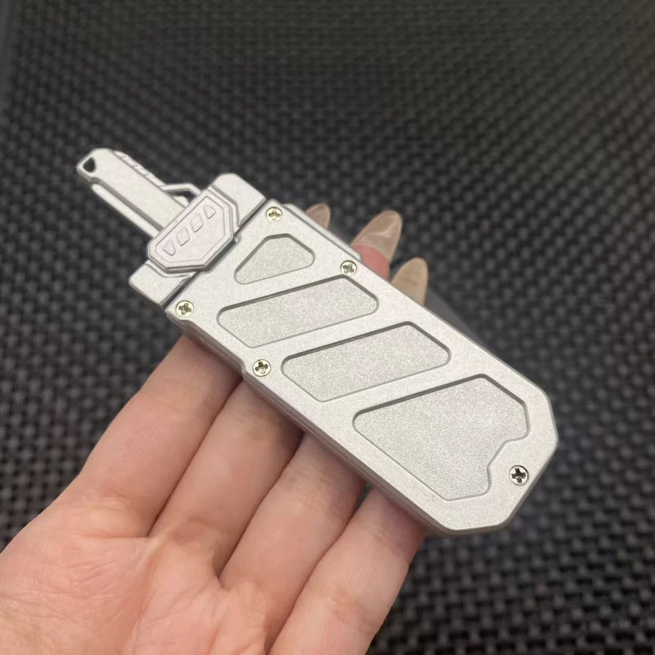 EDC Fidget Spinner Mechanical Ejection Push Card Haptic Slider Stress Relief 07FC0E-D4 - KOEEK