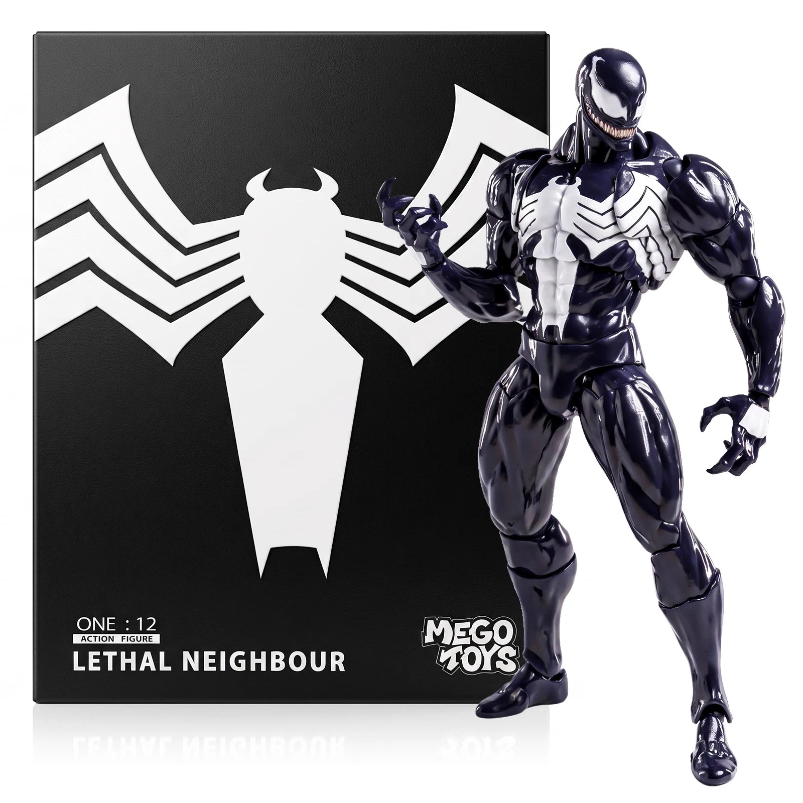 Mess Toys Venom Lethal Neighbor 1/12 Scale Symbiote Action Figure Toy MESS_TOYS - KOEEK