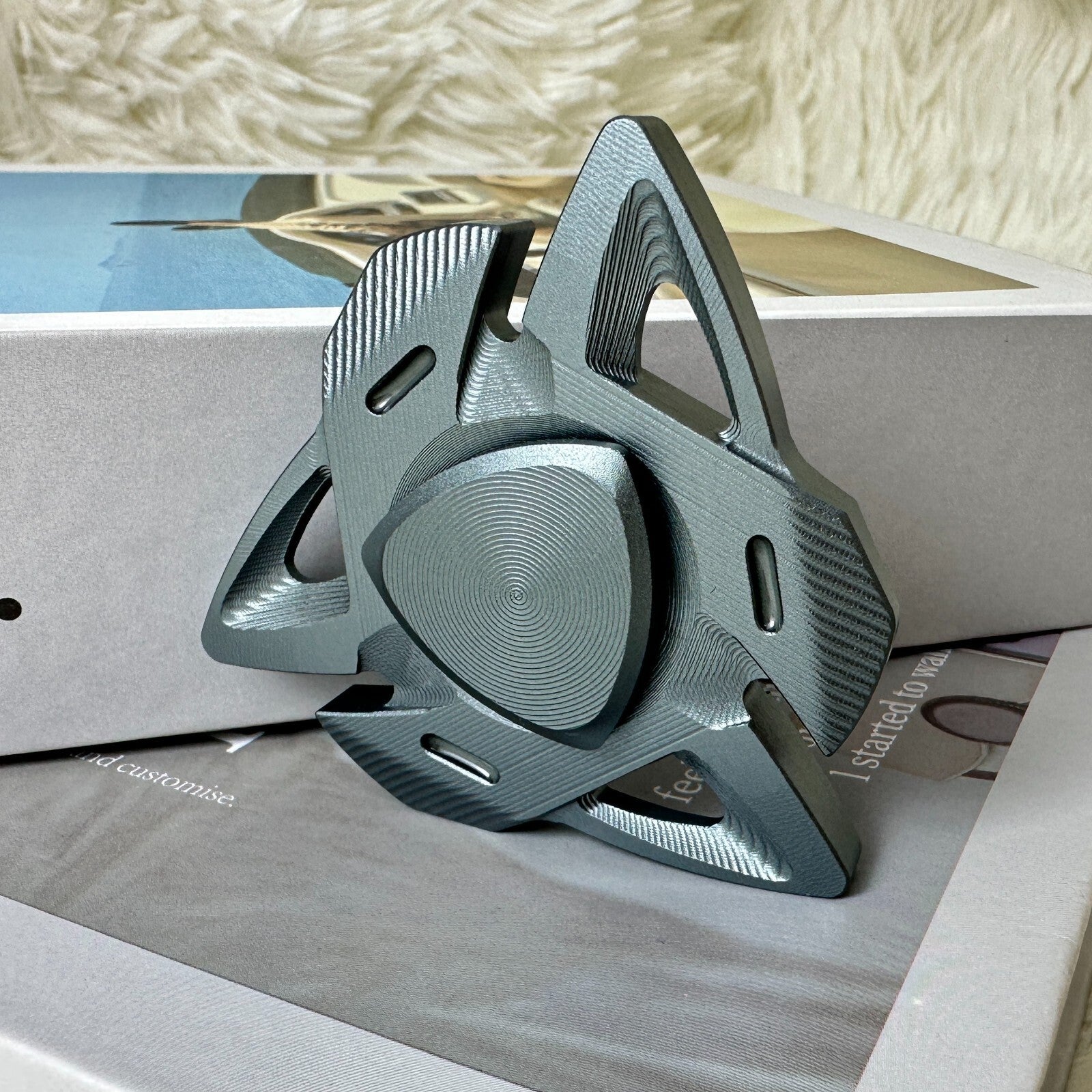 Fidget Spinners Shark Triangle Stress Relief Metal EDC Silent Desk Toys GiftS 07FC0E-D4 - KOEEK