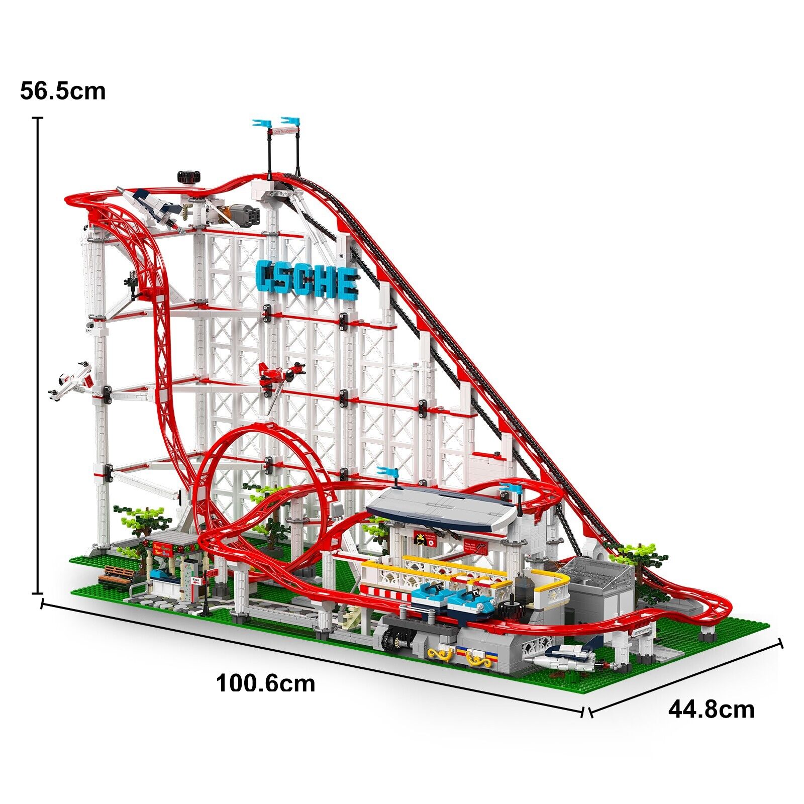 new Mould King 11014 Amusement Park Loop Roller Coaster Building Block Kid Toy MOC MOULD KING - KOEEK